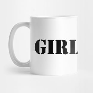 Girls cry - black text Mug